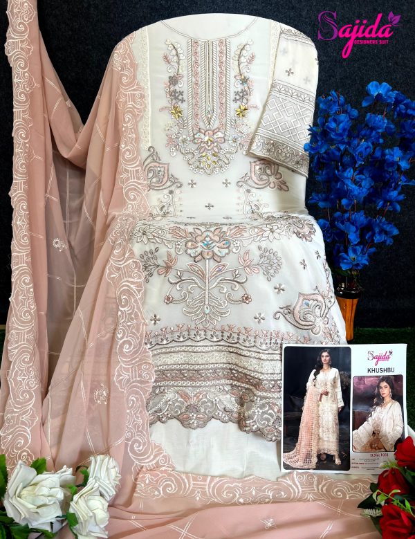 SAJIDA DESIGNERS 1031 KHUSHBU PAKISTANI SUITS