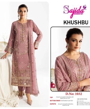 SAJIDA DESIGNERS 1032 KHUSHBU PAKISTANI SUITS