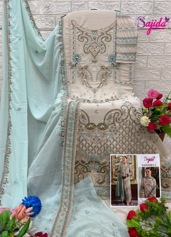 SAJIDA DESIGNERS 1038 SAMAIRA 2 PAKISTANI SUITS