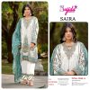 SAJIDA DESIGNERS 1044 A SAIRA ORGANZA SUITS