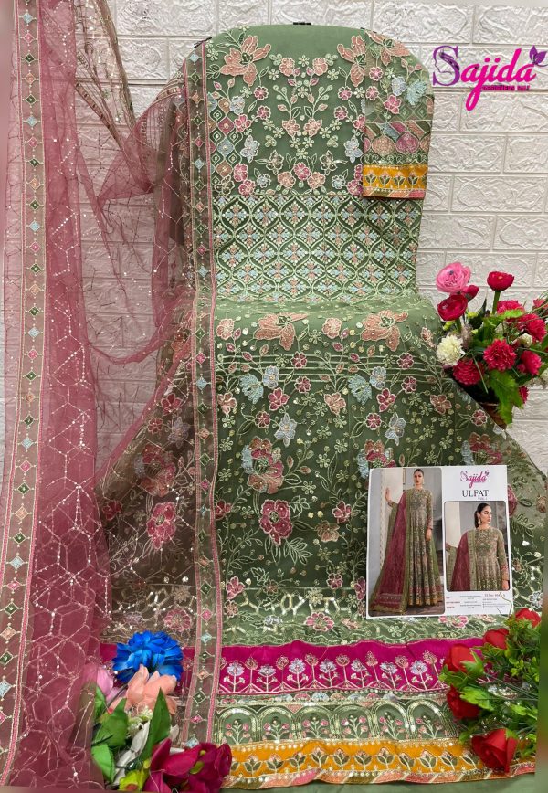 SAJIDA DESIGNERS 1045 A B C D ULFAT VOL 1 SALWAR SUITS