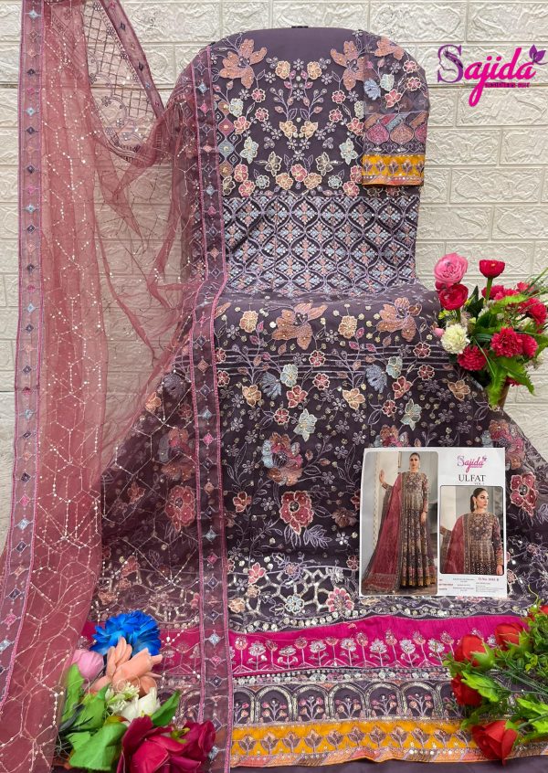 SAJIDA DESIGNERS 1045 A B C D ULFAT VOL 1 SALWAR SUITS