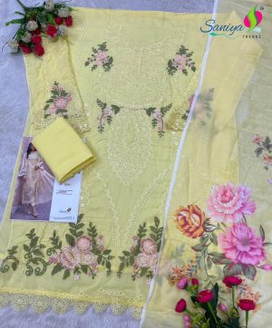 SANIYA TRENDZ 28001 MARIA B LAWN VOL 28 COTTON SUITS
