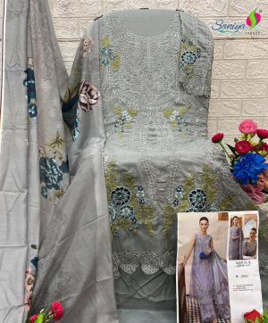 SANIYA TRENDZ 28002 MARIA B LAWN VOL 28 COTTON SUITS