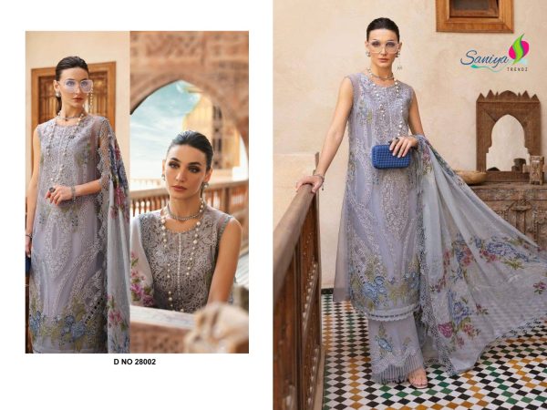 SANIYA TRENDZ 28002 MARIA B LAWN VOL 28 COTTON SUITS