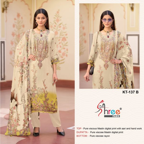SHREE FABS KT 137 B PAKISTANI SUITS WHOLESALE