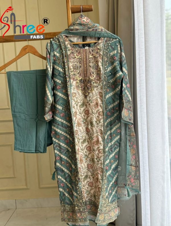 SHREE FABS KT 202 A READYMADE VISCOSE MUSLIN SUITS