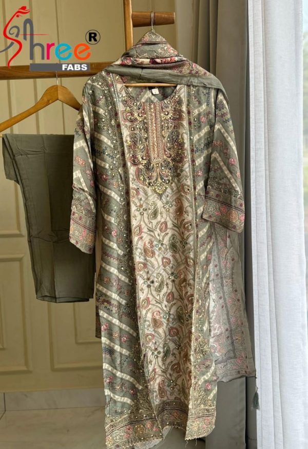 SHREE FABS KT 202 D READYMADE VISCOSE MUSLIN SUITS
