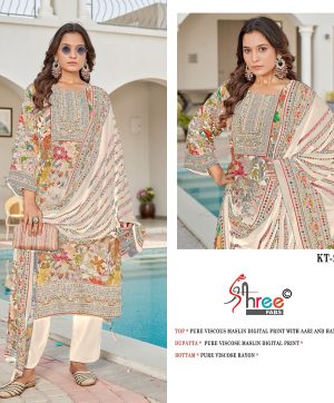 SHREE FABS KT 234 A VISCOSE MUSLIN PAKISTANI SUITS