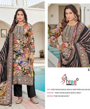 SHREE FABS KT 234 VISCOSE MUSLIN PAKISTANI SUITS