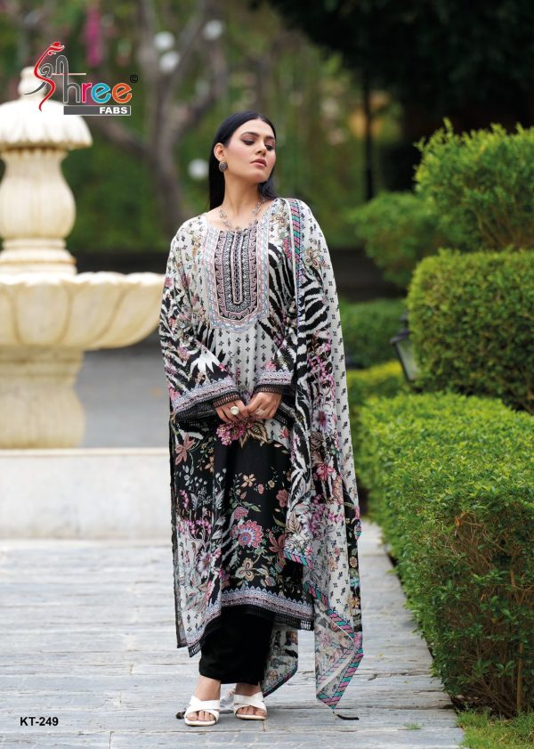 SHREE FABS KT 249 VISCOSE MUSLIN COTTON SALWAR SUITS