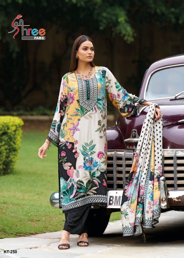 SHREE FABS KT 250 VISCOSE MUSLIN SALWAR SUITS