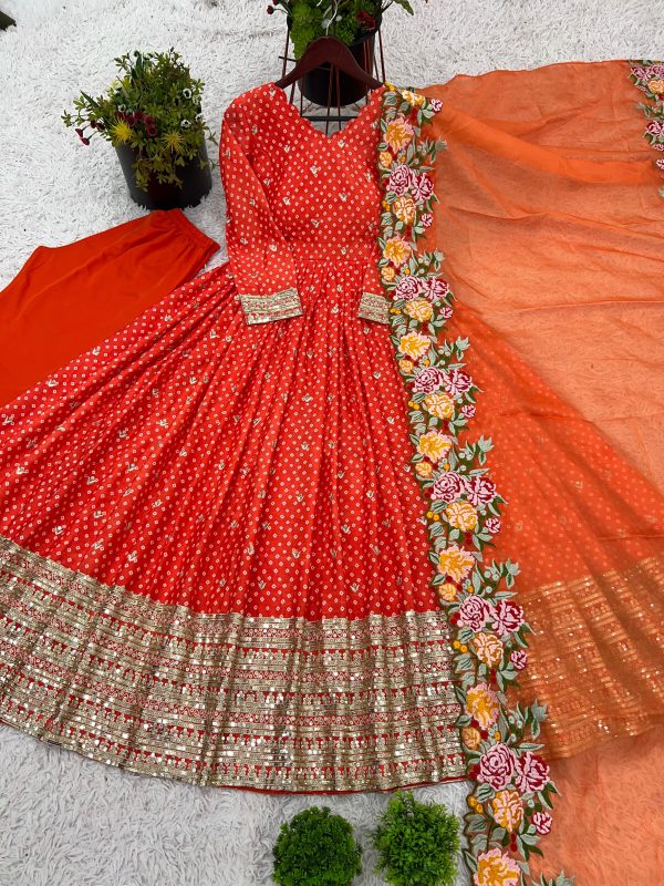 SHREE HARI NSR 847 A CHINON GOWN WHOLESALE