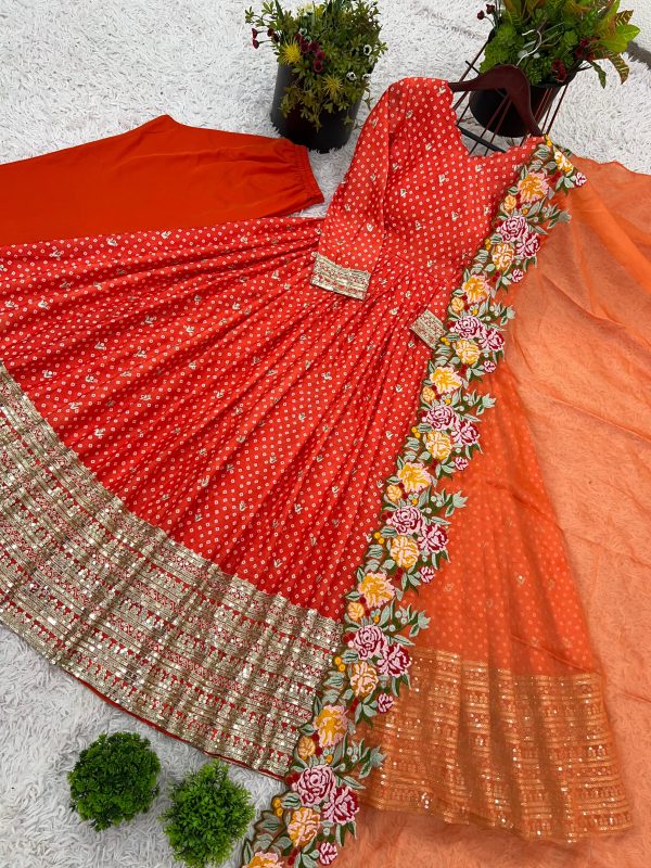 SHREE HARI NSR 847 A CHINON GOWN WHOLESALE
