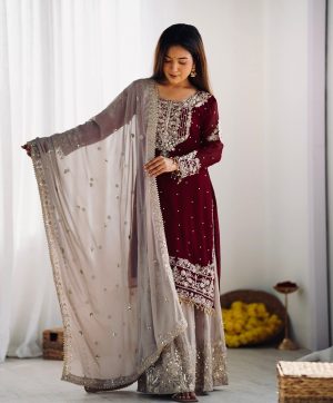 SHREE HARI SR 1676 C DESIGNER PLAZZO SUITS WHOLESALE