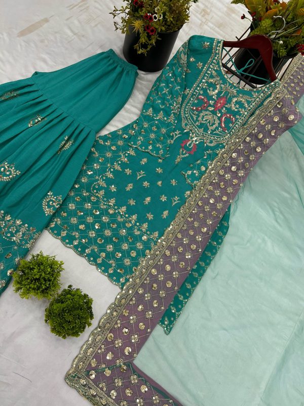 SHREE HARI SRK 5255 DESIGNER SHARARA SUITS WHOLESALE