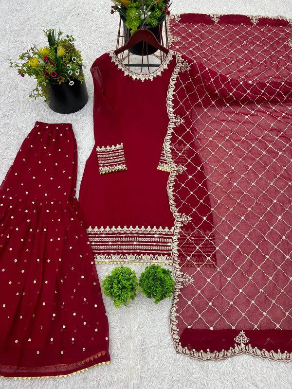 SHREE HARI SRK 5261 DESIGNER GHARARA SUITS WHOLESALE
