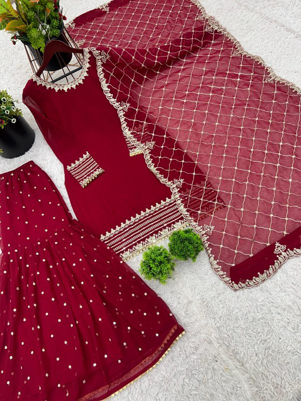 SHREE HARI SRK 5261 DESIGNER GHARARA SUITS WHOLESALE