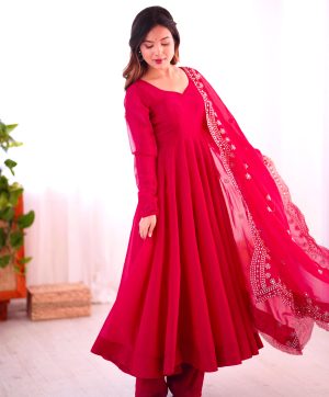 SHREE HARI SSR 5006 B DESIGNER FANDY SILK GOWN WHOLESALE