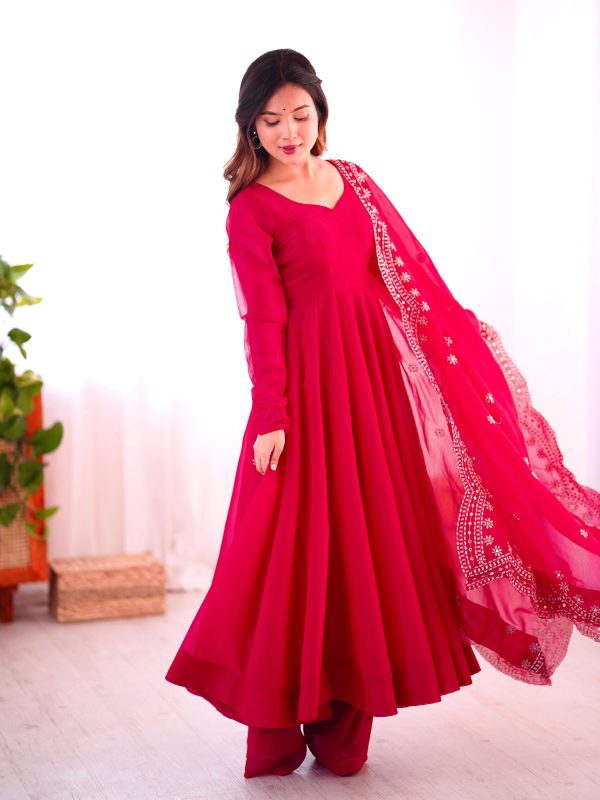 SHREE HARI SSR 5006 B DESIGNER FANDY SILK GOWN WHOLESALE