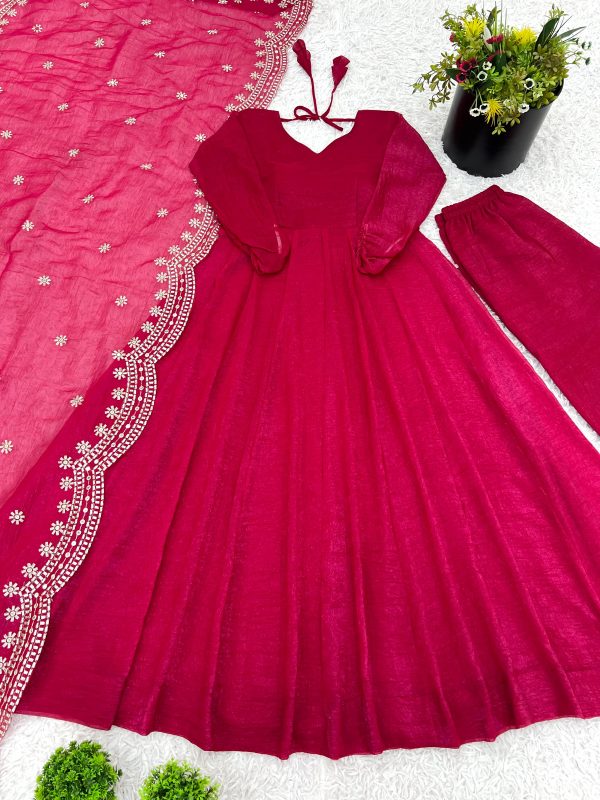 SHREE HARI SSR 5006 B DESIGNER FANDY SILK GOWN WHOLESALE