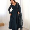 SHREE HARI SSR 5006 C DESIGNER FANDY SILK GOWN WHOLESALE
