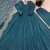 SHREE HARI SSR 5006 C DESIGNER FANDY SILK GOWN WHOLESALE