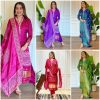SHRUTI CREATION CHINON SILK FESTIVE WEAR KURTI
