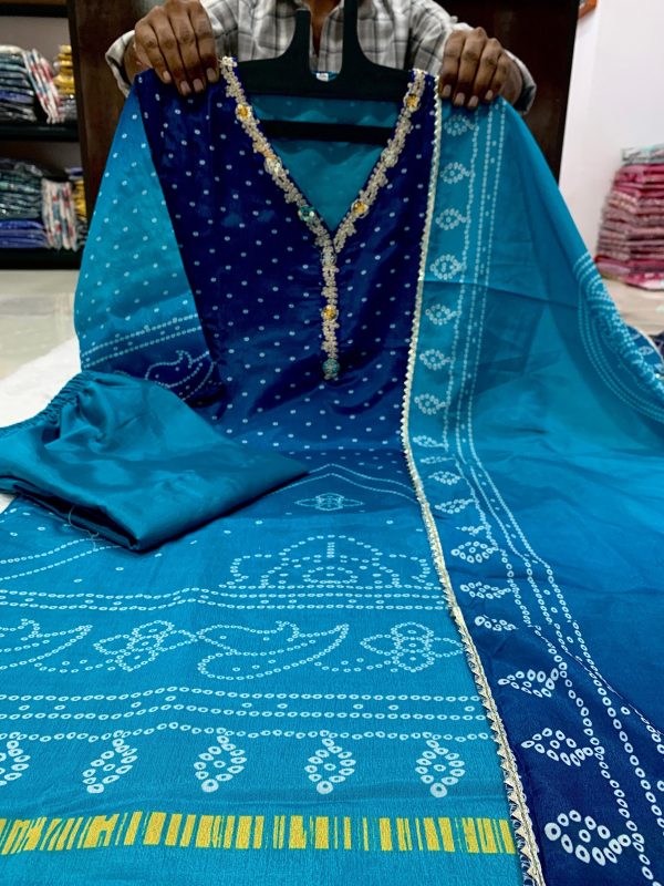 SHRUTI CREATION CHINON SILK FESTIVE WEAR KURTI