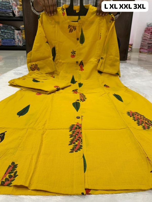 SHRUTI CREATION COTTON ALINE PATTERN KURTI WHOLESALE