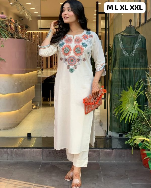 SHRUTI CREATION COTTON EMBROIDERED CORD SET