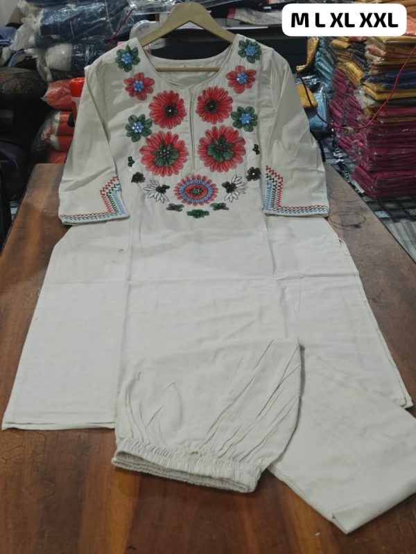 SHRUTI CREATION COTTON EMBROIDERED CORD SET