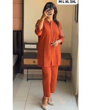 SHRUTI CREATION COTTON EMBROIDERED CORD SET ONLINE