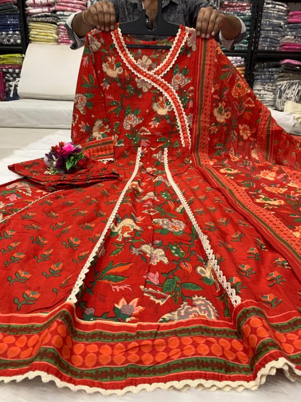 SHRUTI CREATION COTTON PRINTED ANARKALI KURTA