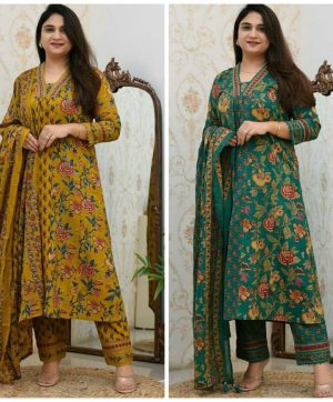 SHRUTI CREATION PRINTED ANARKALI KURTI WHOLESALE