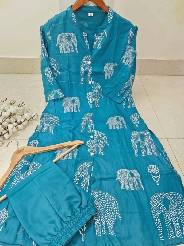 SUMMER DHAMAKA DESIGNER BLUE KURTI COLLECTION