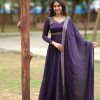 VF 206 DESIGNER GOLD CRUSHED SILK GOWN WHOLESALE