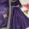 VF 206 DESIGNER GOLD CRUSHED SILK GOWN WHOLESALE