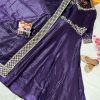 VF 206 DESIGNER GOLD CRUSHED SILK GOWN WHOLESALE