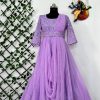 VF 207 DESIGNER GEORGETTE GOWN WHOLESALE