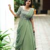 VF 207 DESIGNER GEORGETTE GOWN WHOLESALE