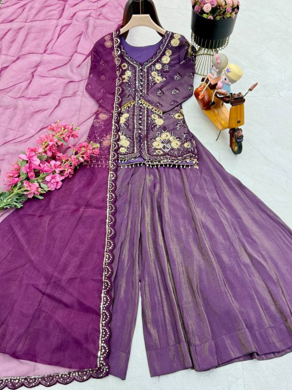 ZOYA CLOTHING ZD 9012 DESIGNER PLAZZO SUITS