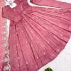 ZEEL FASHION ZF 417 DESIGNER GOLD CRUSH SILK GOWN