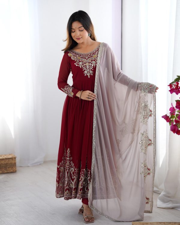 ZEEL FASHION ZF 5008 B DESIGNER GEORGETTE GOWN