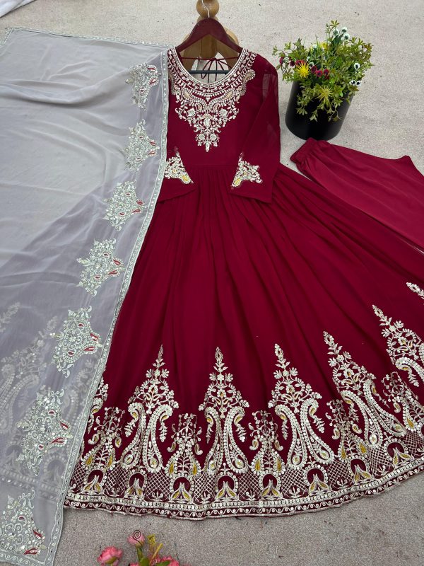 ZEEL FASHION ZF 5008 B DESIGNER GEORGETTE GOWN