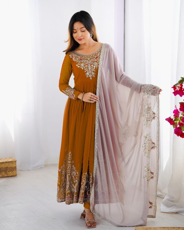 ZEEL FASHION ZF 5008 D DESIGNER GEORGETTE GOWN