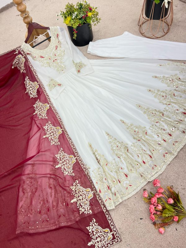 ZEEL FASHION ZF 5008 DESIGNER GEORGETTE GOWN