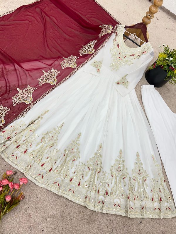 ZEEL FASHION ZF 5008 DESIGNER GEORGETTE GOWN