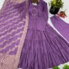 ZEEL FASHION ZF 5009 DESIGNER ROMAN SILK GOWN