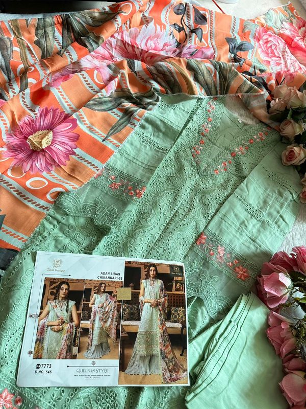 ZIAAZ DESIGNS 545 COTTON EMBROIDERED SUITS